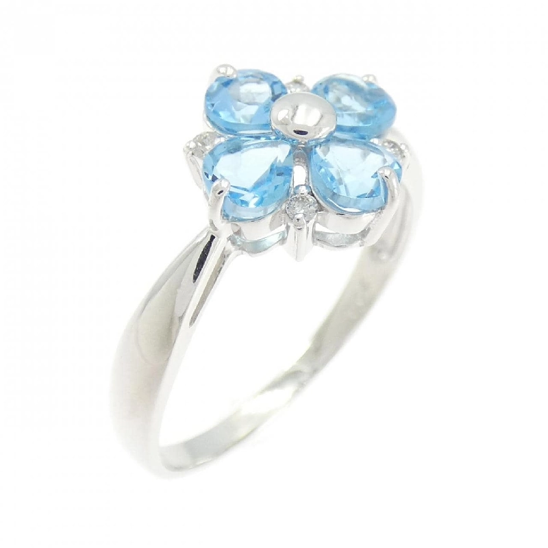 Nhẫn Blue Topaz K18WG - Hàng hiệu Chính hãng 847324