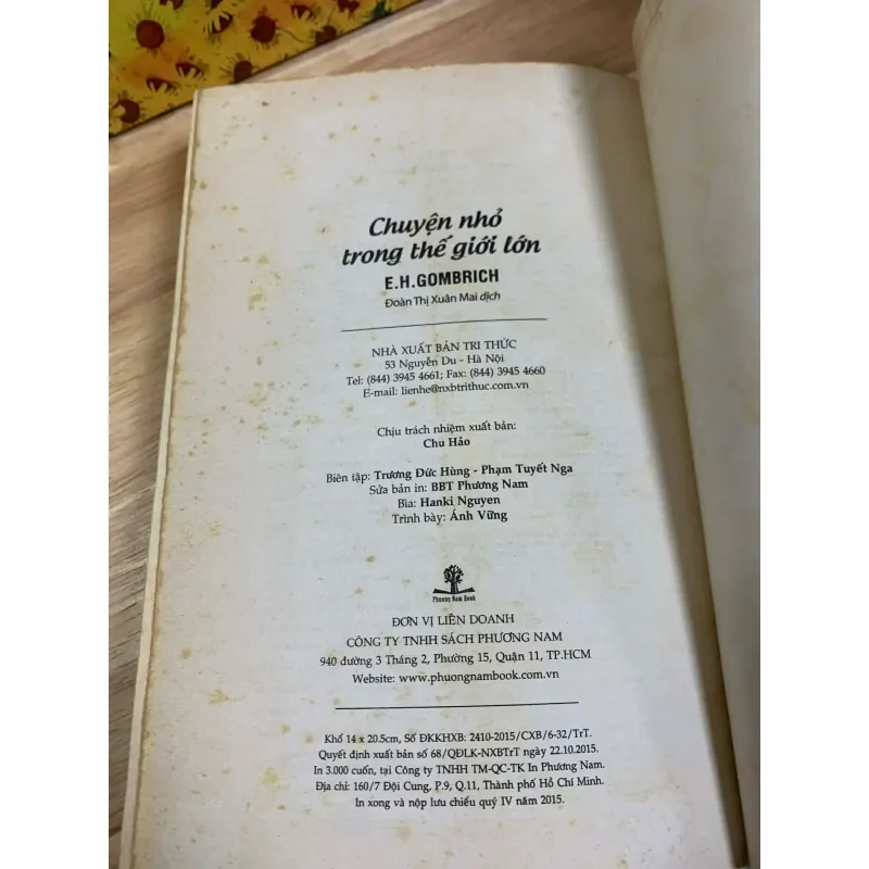 Chuyện Nhỏ Trong Thế Giới Lớn - E. H. Gombrich 928026