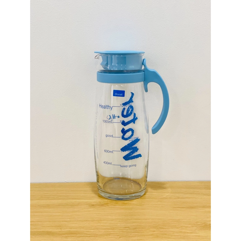 OCEAN - Bình Nước Thủy Tinh Quai Nhựa 1.6L 460397