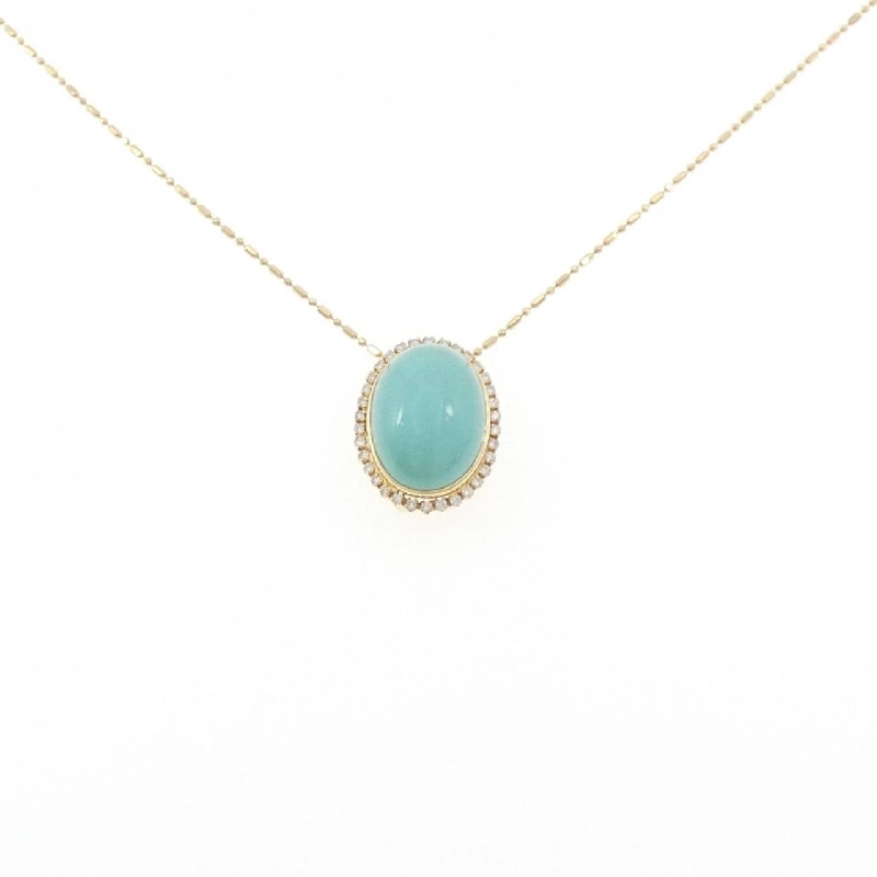 K18YG Mặt dây chuyền ngọc lam 8.17CT - Hàng hiệu Chính hãng 857130