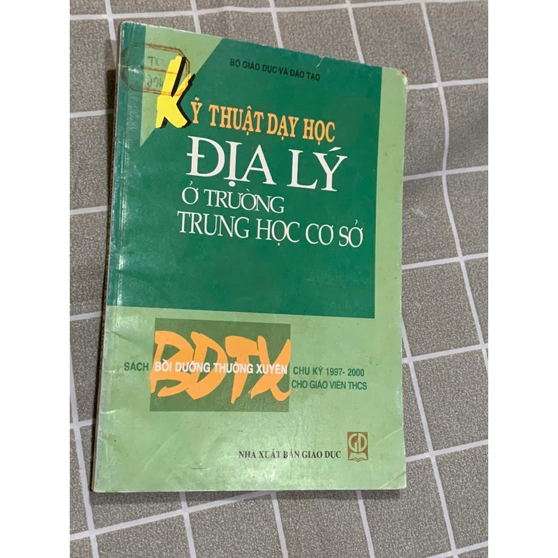 Kỹ thuật dạy học địa lý - sách giáo viên 544446