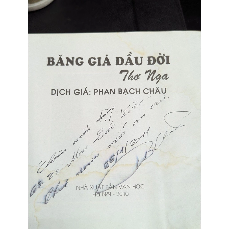 Băng giá đầu đời thơ nga - dịch giả Phan Bạch Châu 450300