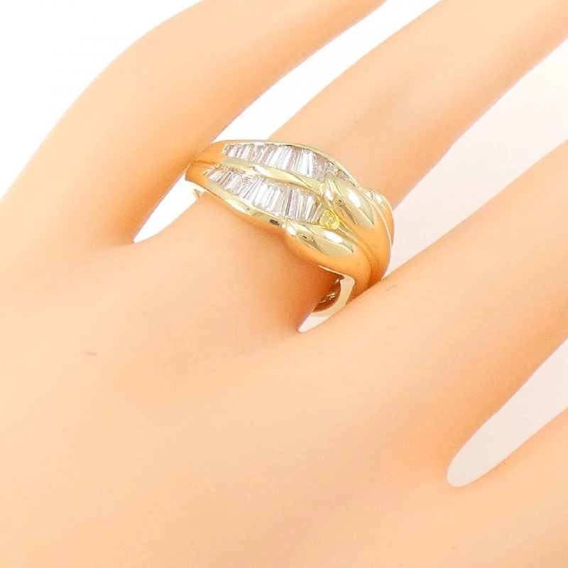 Nhẫn kim cương 750YG 0.77CT - Hàng hiệu Authentic 851450