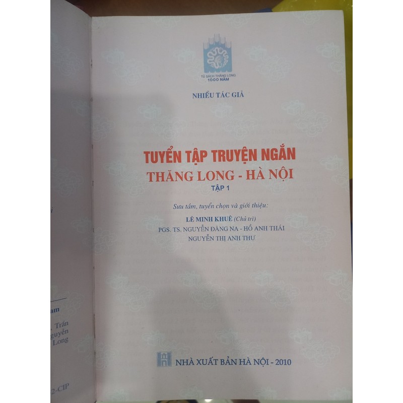 Tuyển tập Truyện ngắn Thăng Long Hà Nội (Bộ 3 tập) Sách dự án không bán trên thị trường 99429