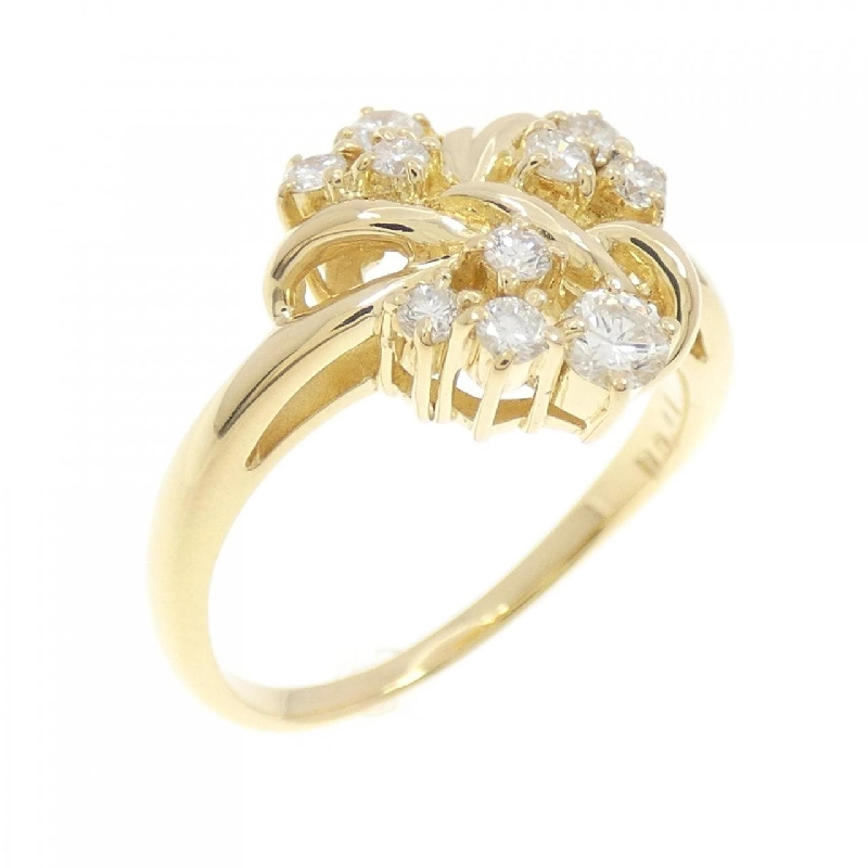 Nhẫn kim cương K18YG 0.41CT 671789