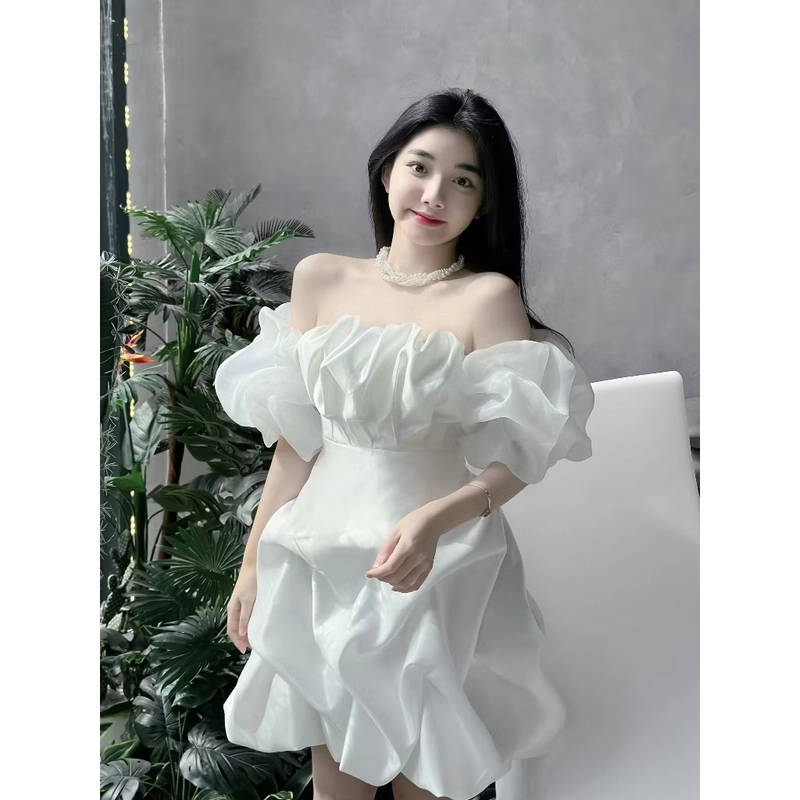 LENA DRESS-ĐẦM NỮ DỰ TIỆC THIẾT KẾ ĐẦM CÚP NGỰC XÒE TAY BỒNG NHÚN 334205