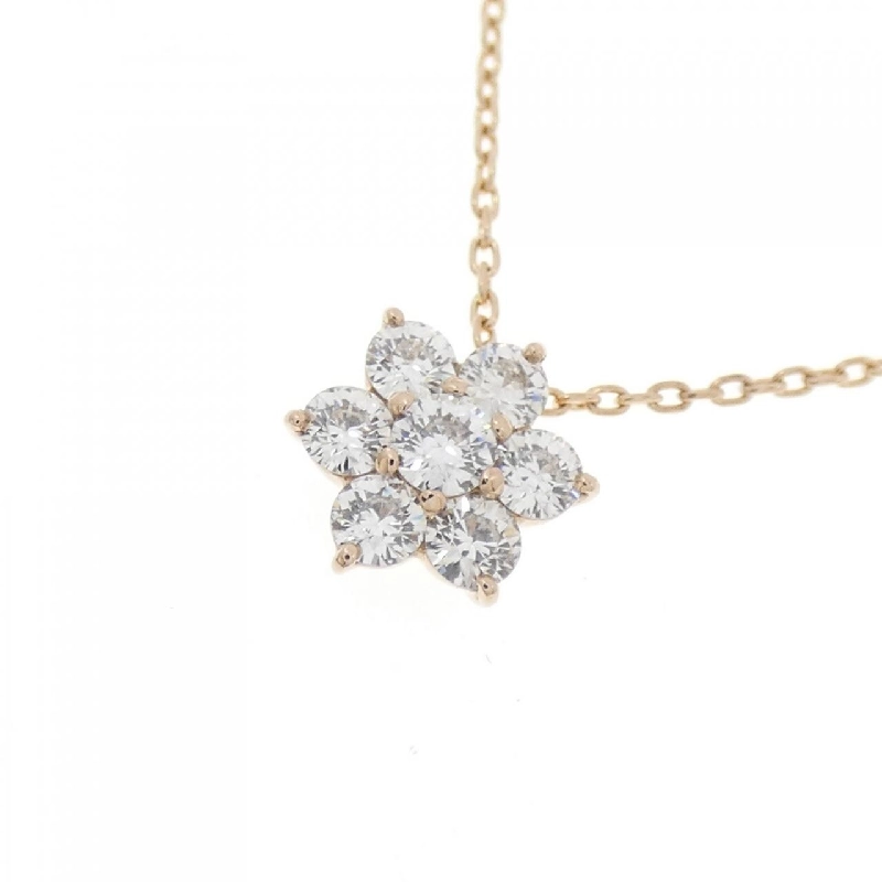 K18PG Hoa Kim Cương Dây Chuyền 0.40CT - Hàng hiệu Chính hãng 858975