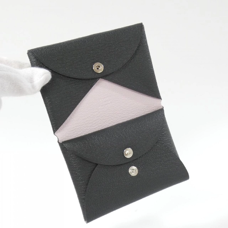 【Sản phẩm chưa sử dụng】Ví đựng tiền Hermes Calvi Duo Verso 082977CK 620891