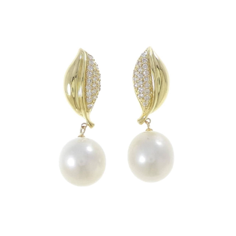 K18YG Bạch Ngọc Trai Bông Tai 11.3mm - Hàng hiệu Chính Hãng 865183