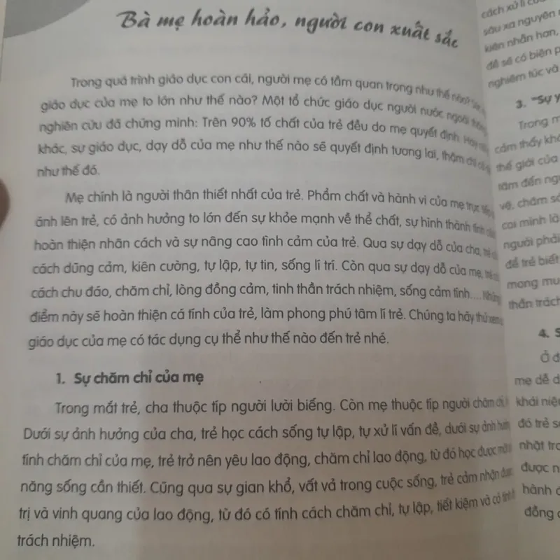 Mẹ hoàn hảo-Con xuất sắc. MẸ nên dạy CON như thế nào. Tác giả Vương Trí Diễm, Vương Ba 714119