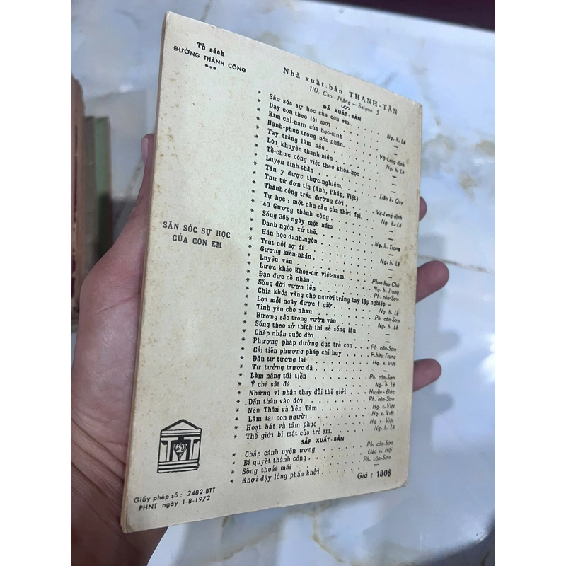 SĂN SÓC SỰ HỌC CỦA CON EM ( CÓ THỦ BÚT, CHỮ KÝ TÁC GIẢ) - NGUYỄN HIẾN LÊ 533562
