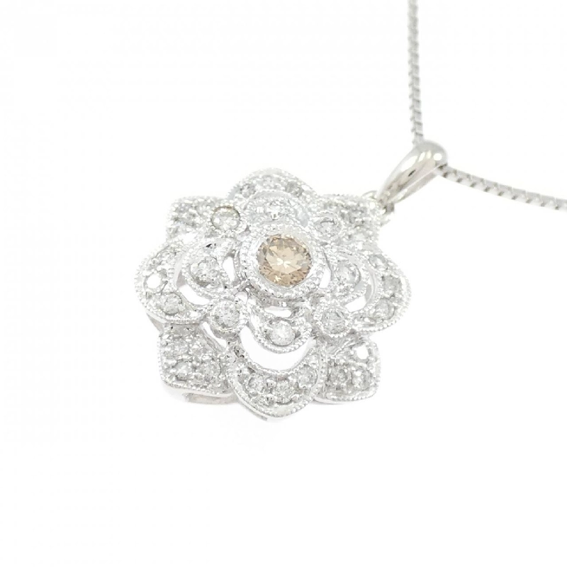 K18WG Dây chuyền kim cương 0.40CT - Hàng hiệu Chính hãng 858890