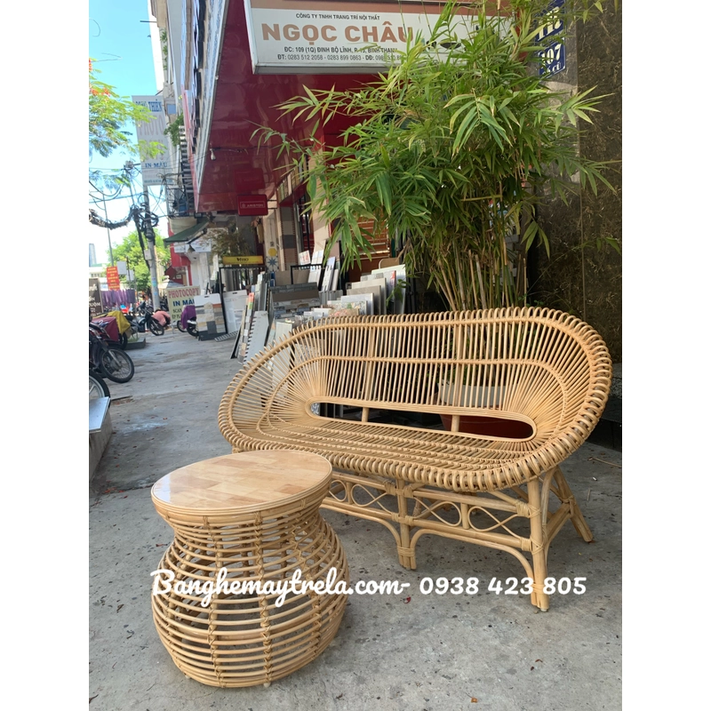 Bộ bàn ghế sen mây phòng khách 499962