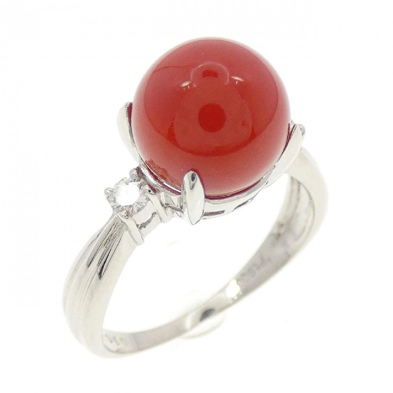 Nhẫn san hô PT900 8.8mm 672270