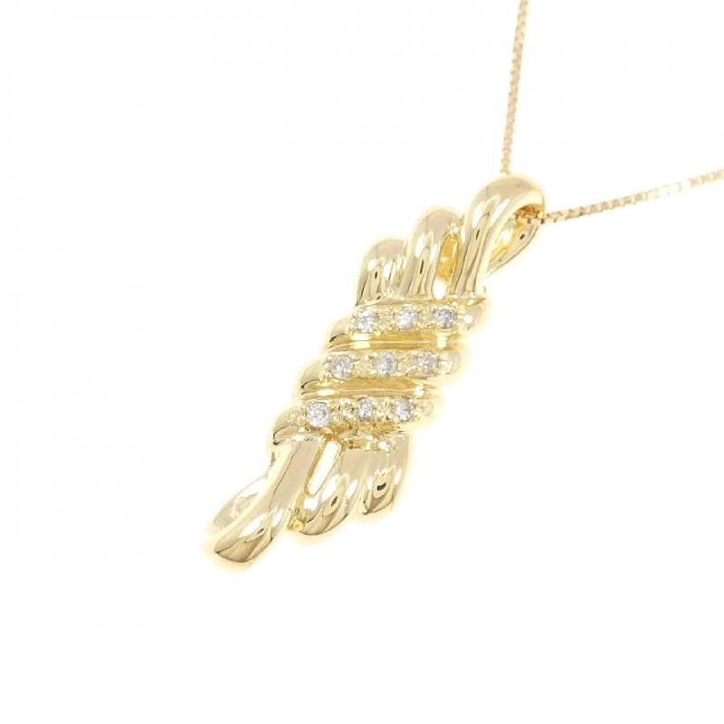 K18YG Dây chuyền kim cương 0.10CT - Hàng hiệu Chính hãng 866110