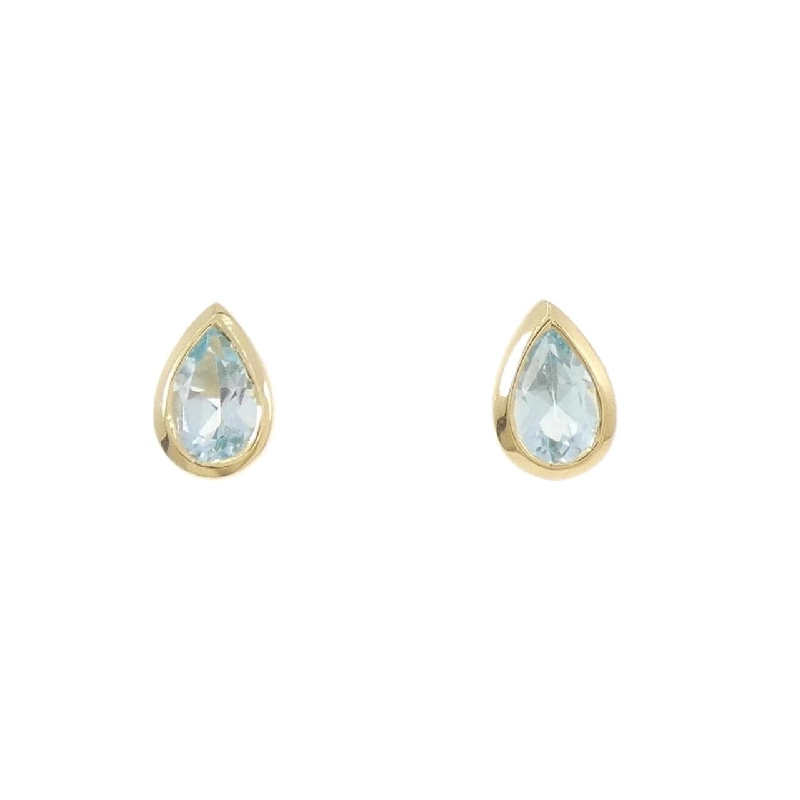 Bông tai Blue Topaz 750YG/K18YG - Hàng hiệu Chính hãng 868109