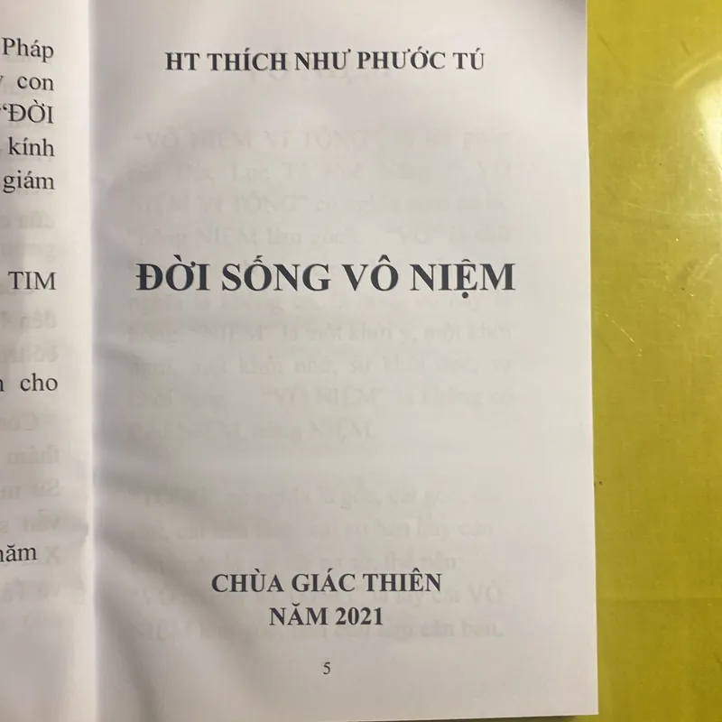 Đời Sống VÔ NIỆM - HT Đắc Huyền - Thích Như Phước Tuă  630596