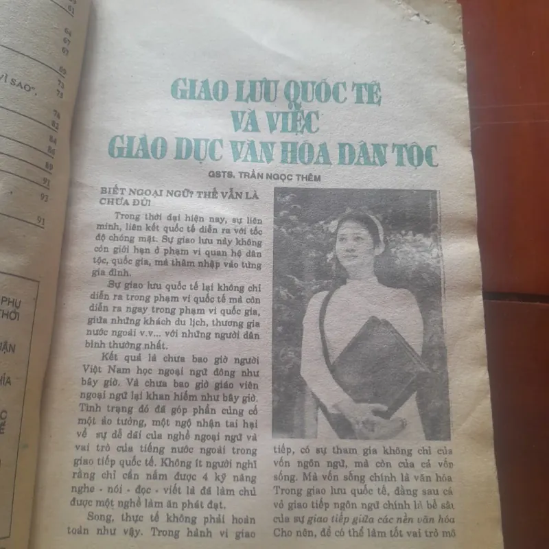 Bán nguyệt san THẾ GIỚI MỚI số 31 năm 1992 930954