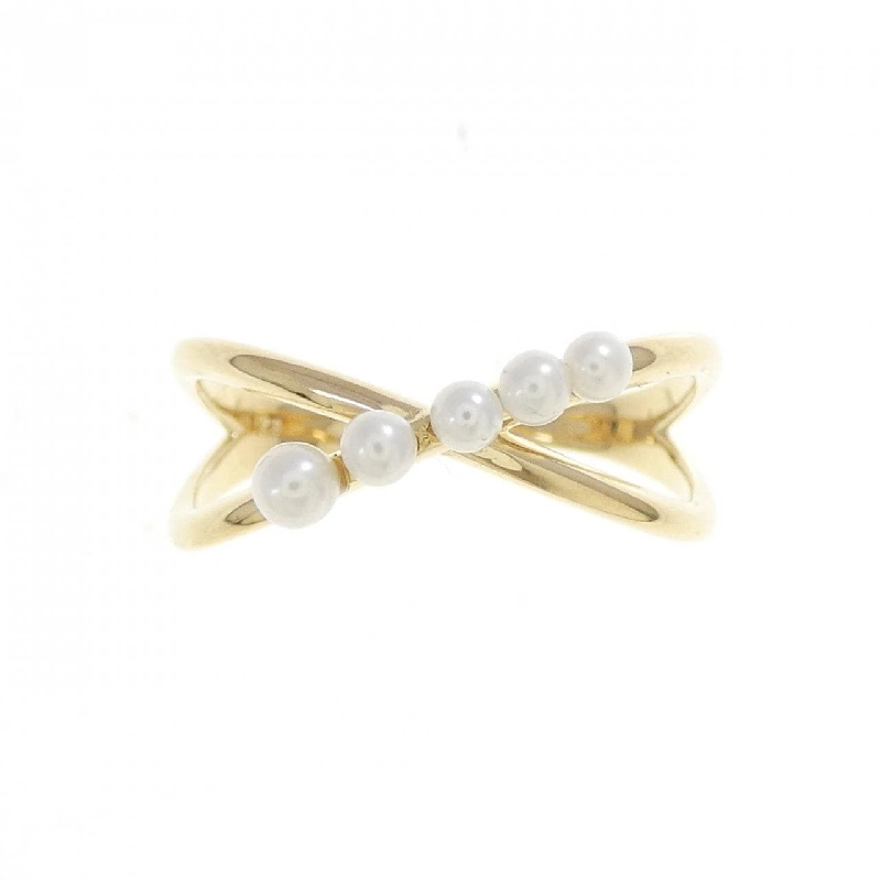 Nhẫn ngọc trai nước ngọt K18YG - Hàng hiệu Authentic 848717