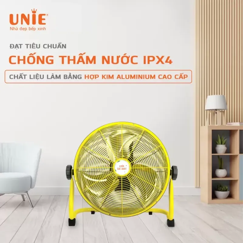 🌀 QUẠT SÀN TÍCH ĐIỆN UNIE UE-880 – HOẠT ĐỘNG 48H, SẠC NHANH 2.5H 🌀 726142