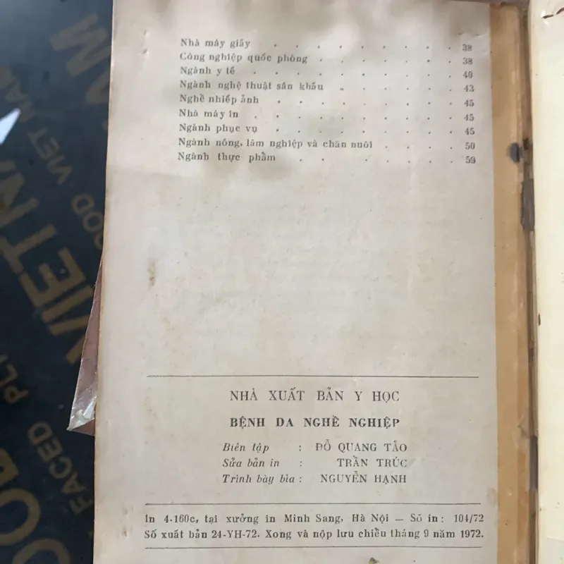 Bệnh da nghề nghiệp 622690