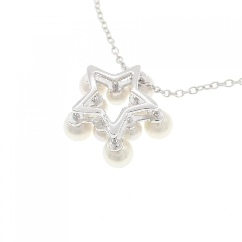 K18WG Ngôi sao Akoya Pearl Dây chuyền - Hàng hiệu Chính hãng 857022