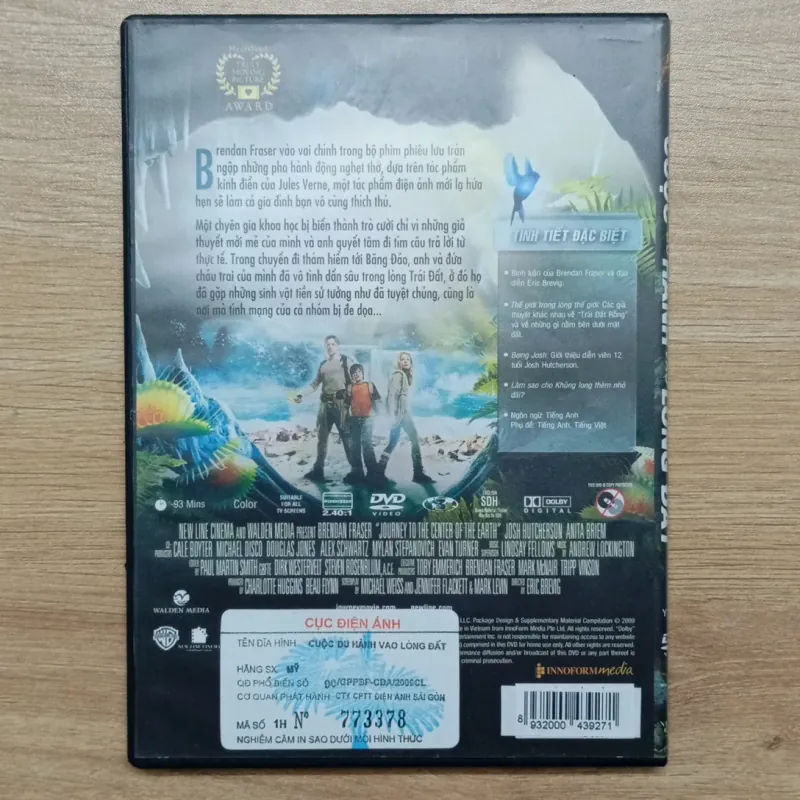 DVD Phim Cuộc du hành vào lòng đất 971363