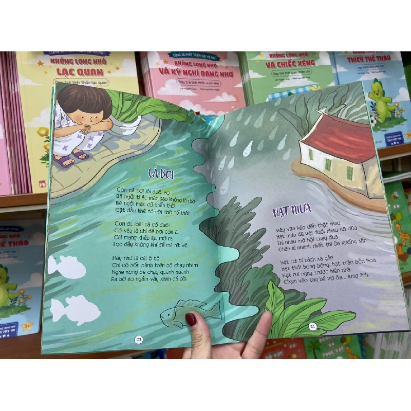 Khu vườn màu xanh - Thơ cho bé tập đọc, kèm sticker 100% 2023 Châu An Khôi TSTK250117 VĂN HỌC 370653