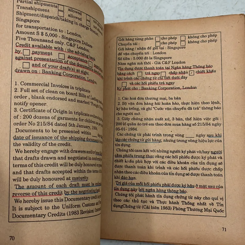 Hướng dẫn thực hành thư tín dụng ngoại thương (L/C) - Goh Tianwah 1019198