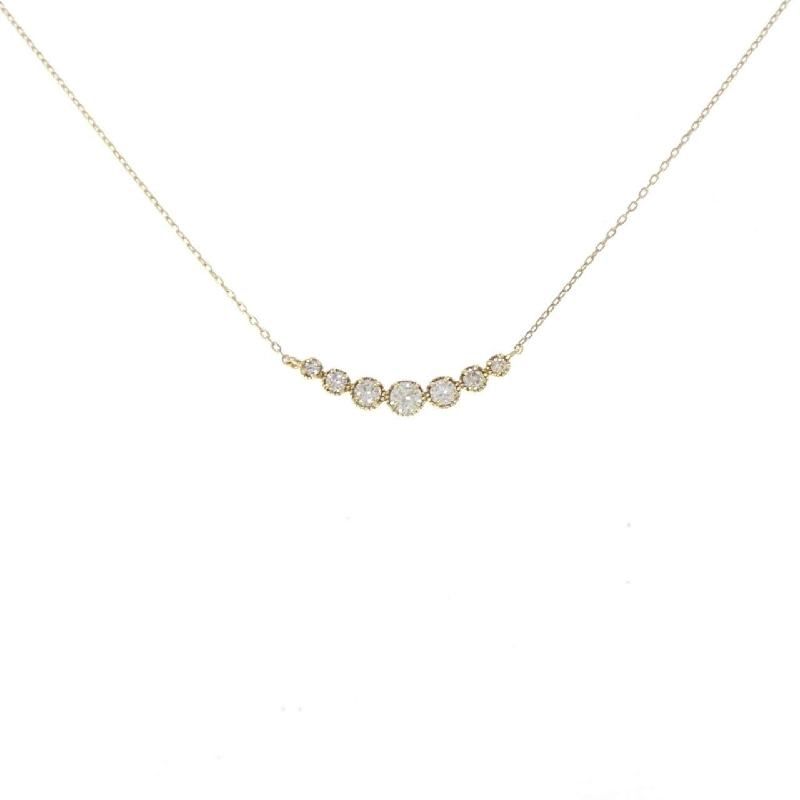 Dây chuyền kim cương K18YG 0.20CT - Hàng hiệu Chính hãng 859012