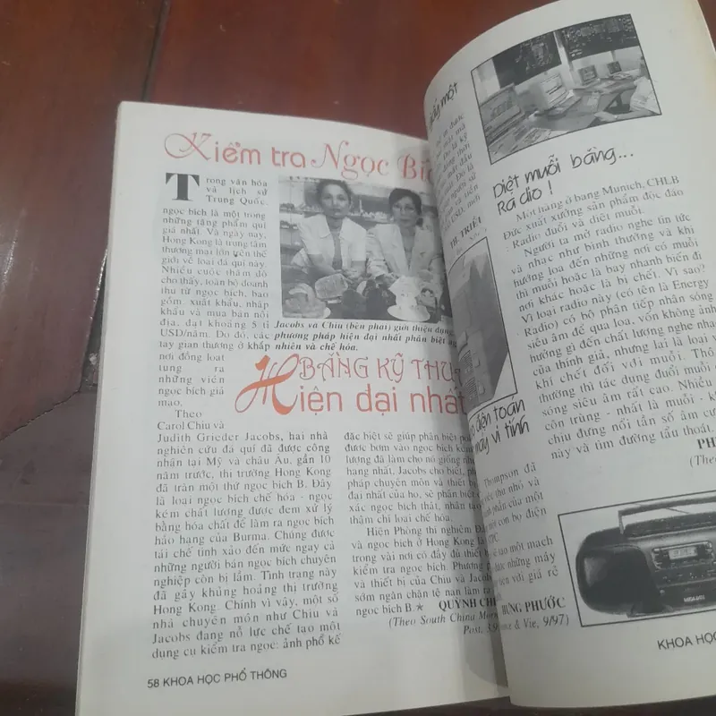 KHOA HỌC PHỔ THÔNG số 388 tháng 10-1997 732162