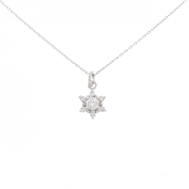 K18WG Ngôi sao Kim cương Dây chuyền 0.15CT - Hàng hiệu Chính hãng 858978