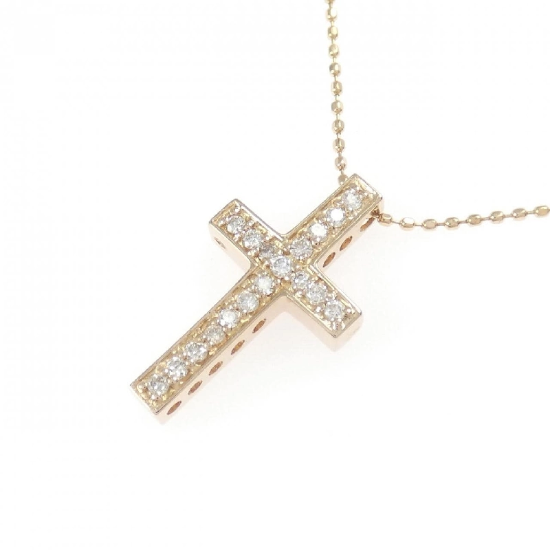 K18PG Dây chuyền kim cương 0.18CT - Hàng hiệu Chính hãng 861123