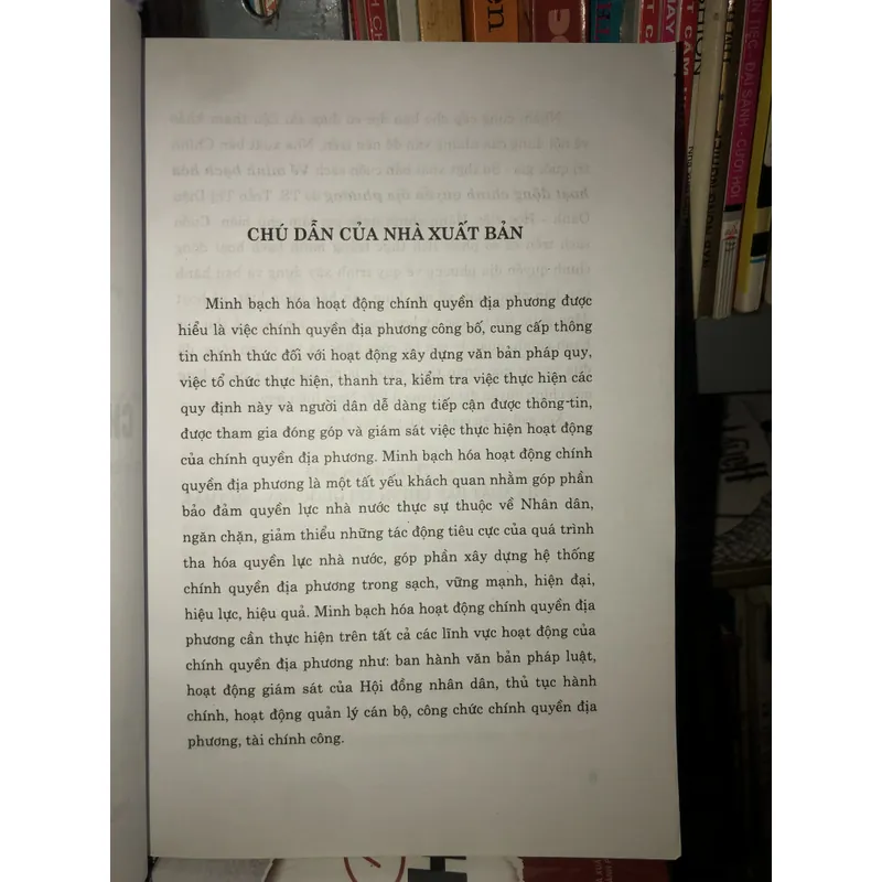 Về minh bạch hoá hoạt động chính quyền địa phương - TS. Trần Thị Diệu Oanh 673948