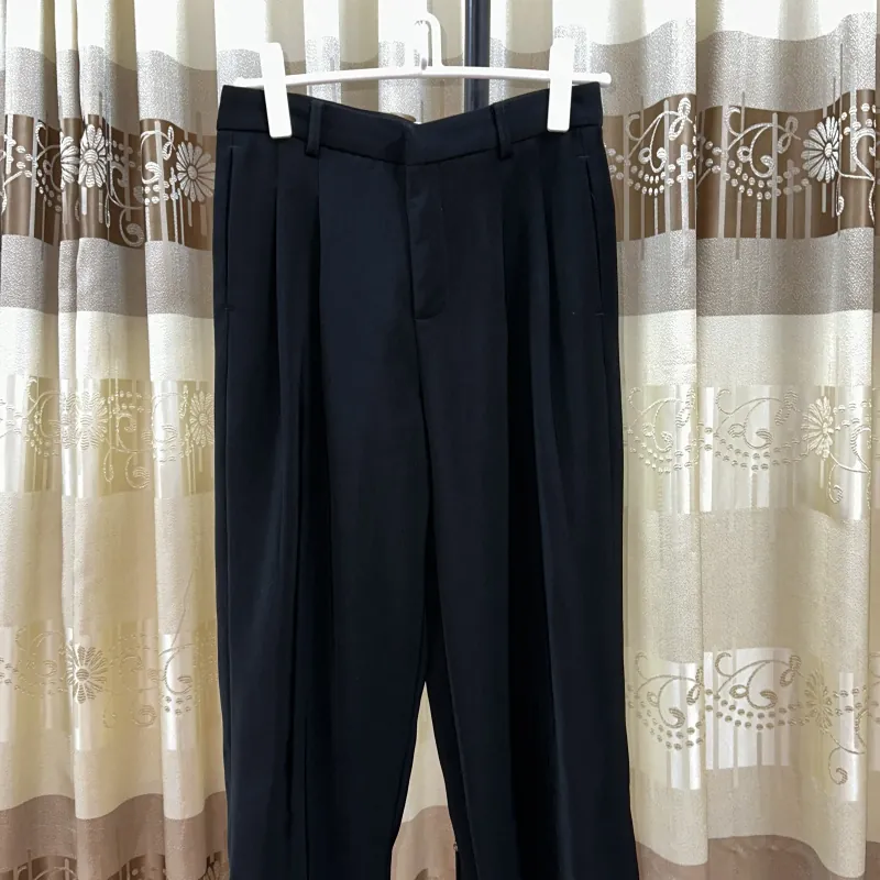 Quần Âu Nam Ống Suông Đứng Vải Thái Kháng Nhăn THOMAS Simple Trouser Ẩn Cúc Thomas S 996529