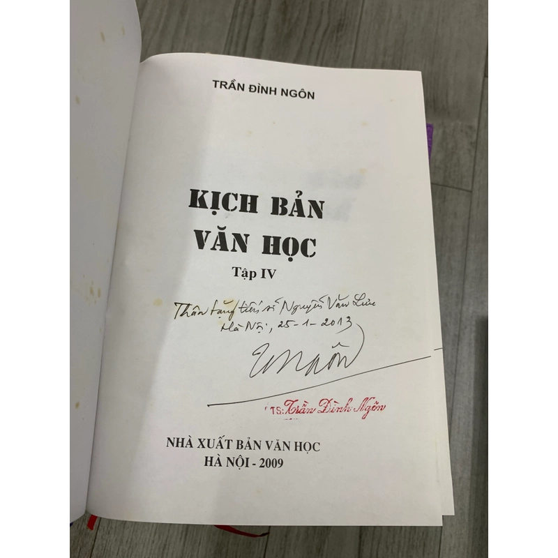 Sách kịch bản văn học - Trần Đình Ngôn. Full bộ 6 tập. 4b2 549813