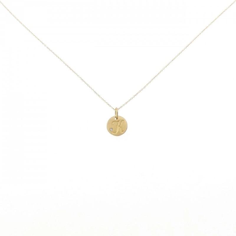 K18YG Chữ cái K Dây chuyền kim cương - Hàng hiệu Chính hãng 865329