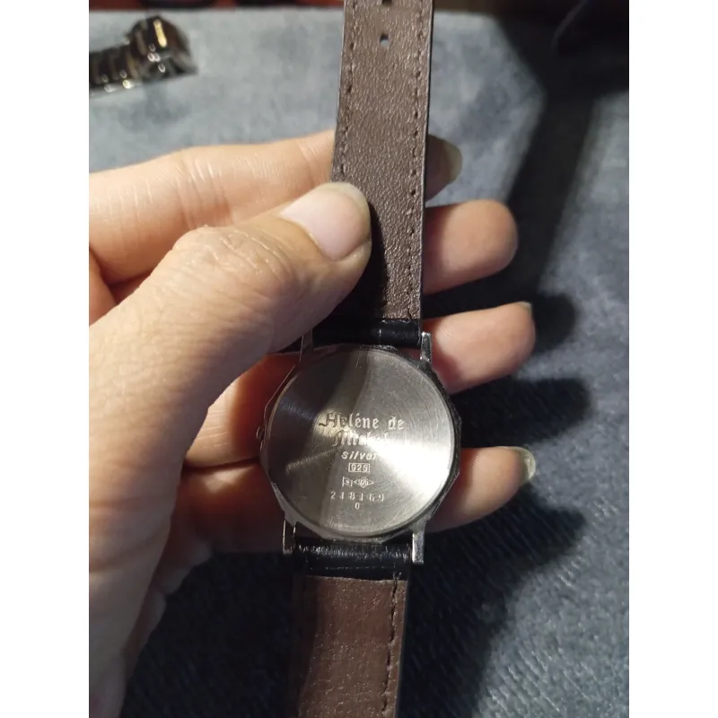 Đồng hồ nhật bạc đúc nguyên khối silver 925 754933