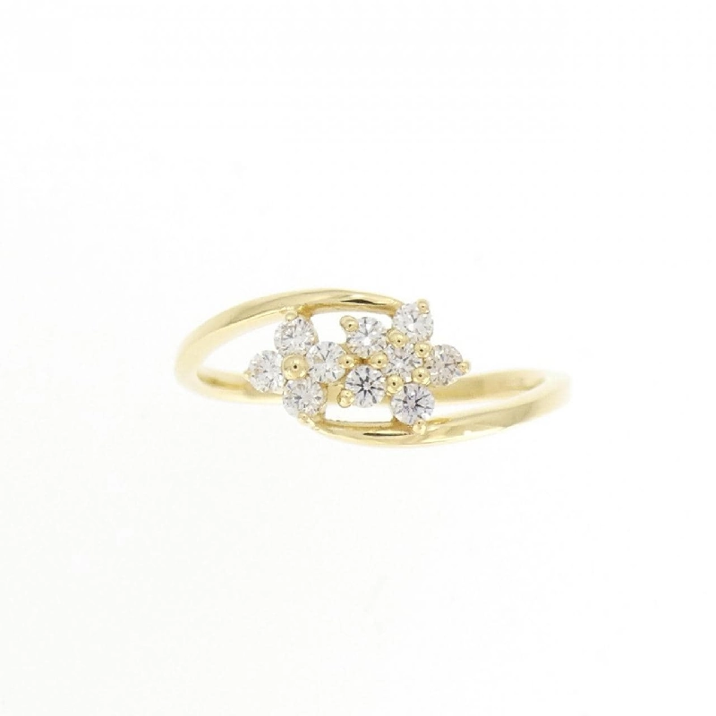 【Sản phẩm mới】Nhẫn kim cương K18YG hình hoa 0.20CT 671515
