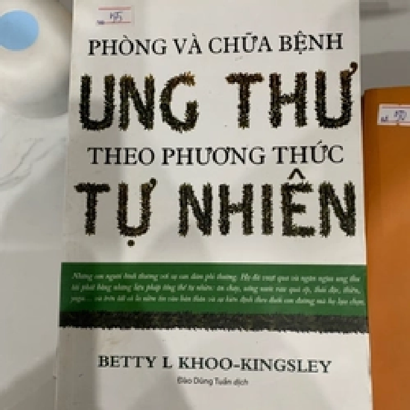 Phòng và chữa bệnh ung thư theo phương thức tự nhiên TKB2606 SỨC KHỎE - THỂ THAO 538567