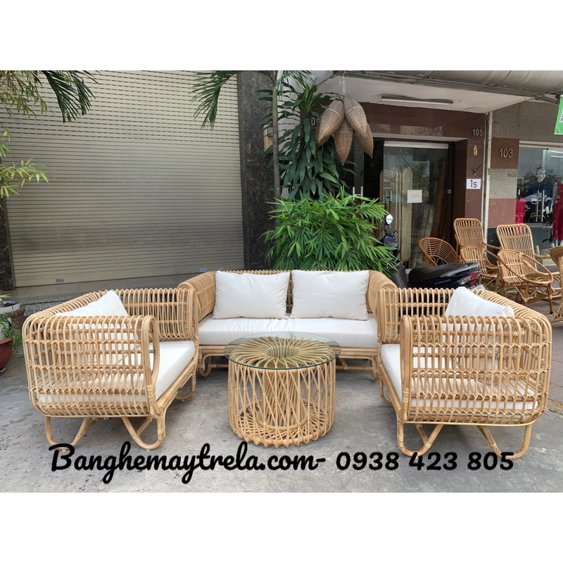 Sofa mây tổ yến phòng khách 488842