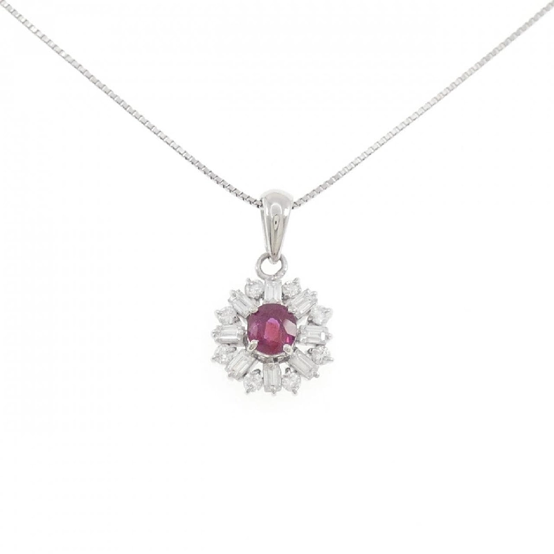 Dây chuyền ruby PT900/PT850 - Hàng hiệu Authentic 860398
