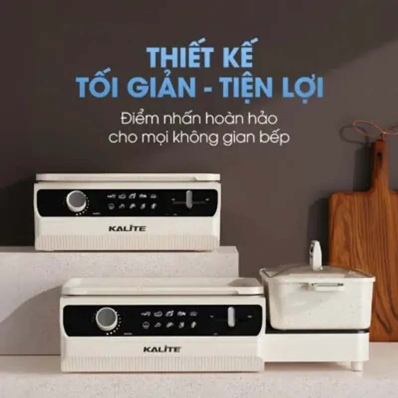 Nồi lẩu nướng 2in1 KALITE KLG555, công suất 2200W 781169
