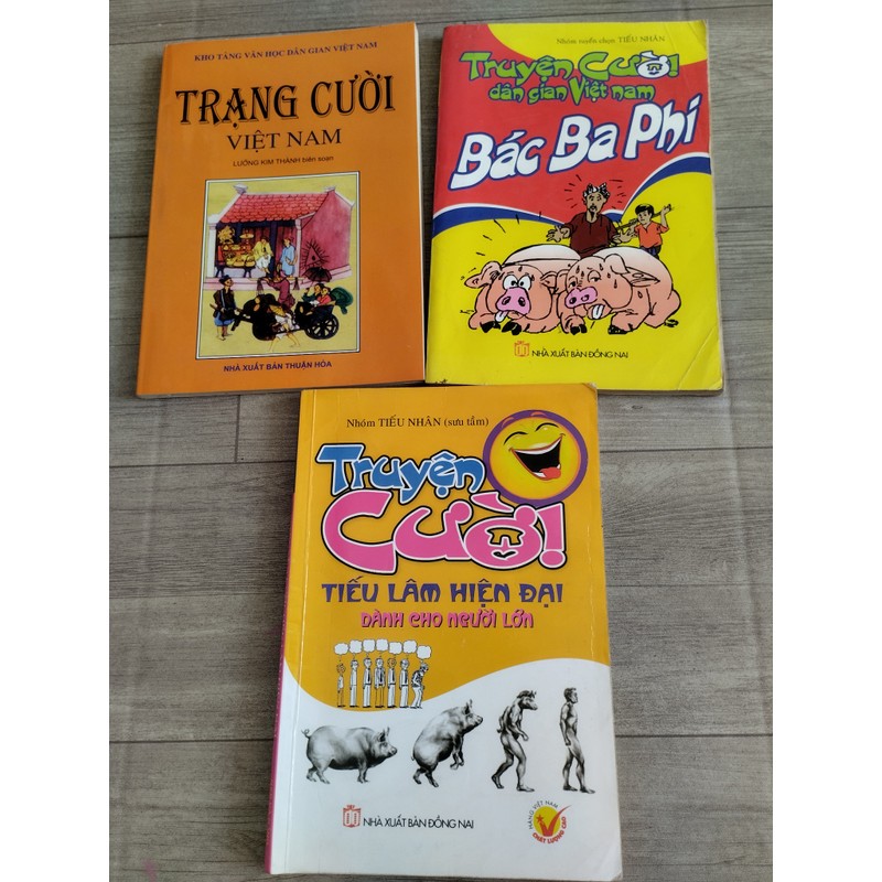 set 3 quyển : truyện cười tiếu lâm hiện đại,truyện cười dân gian Việt Nam,trạng cười VN 83908