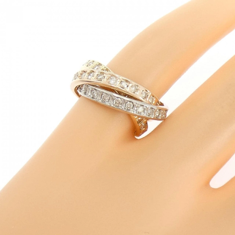 Nhẫn hồng ngọc K18YG/PT900/K18PG 0.43CT - Hàng hiệu Authentic 850213