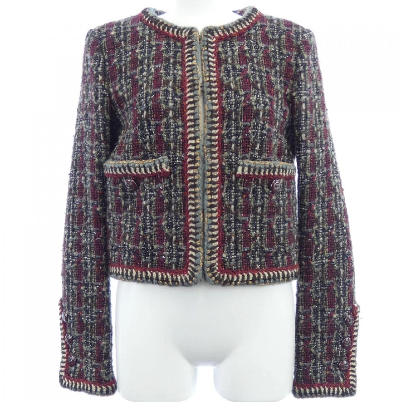 Jacket không cổ CHANEL P52693V39167 629091