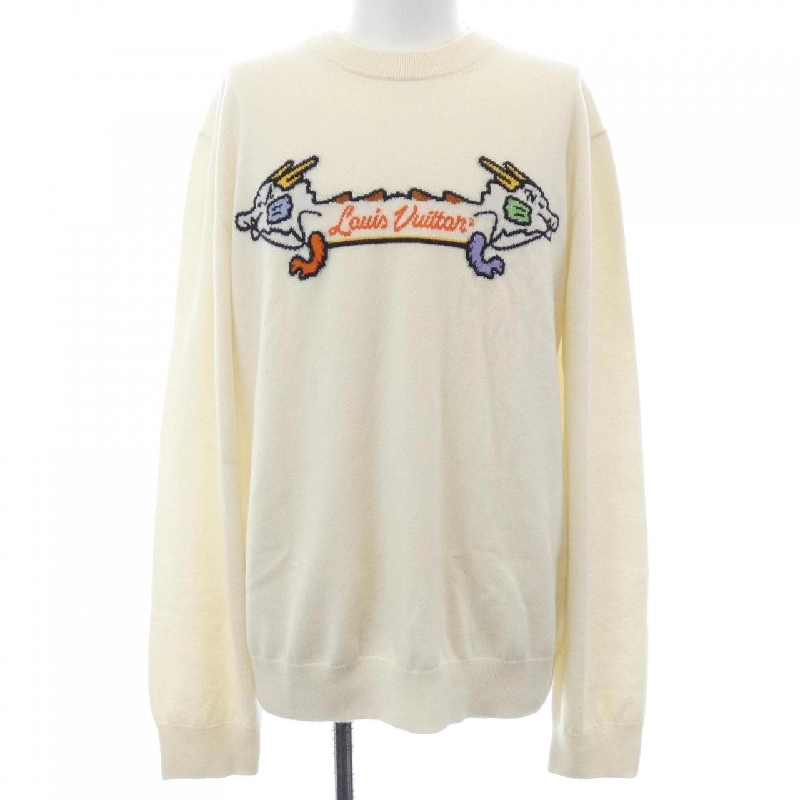 Louis Vuitton LOUIS VUITTON Áo len cashmere họa tiết jacquard NIGO HMN02WDLB - Hàng hiệu Authentic 888367