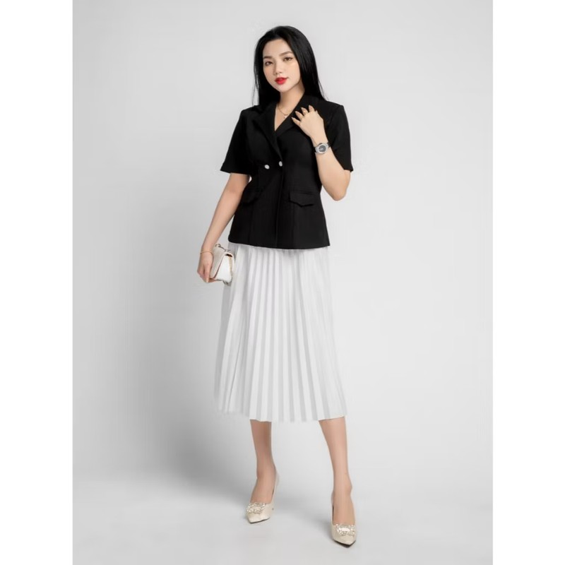Chân váy xếp li lưng thun 182393