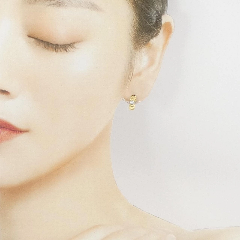 K18YG Bông tai kim cương 0.10CT một bên - Hàng hiệu Chính hãng 867474