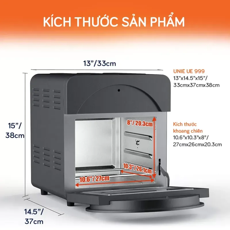 Nồi chiên không dầu UNIE UE-999 782541